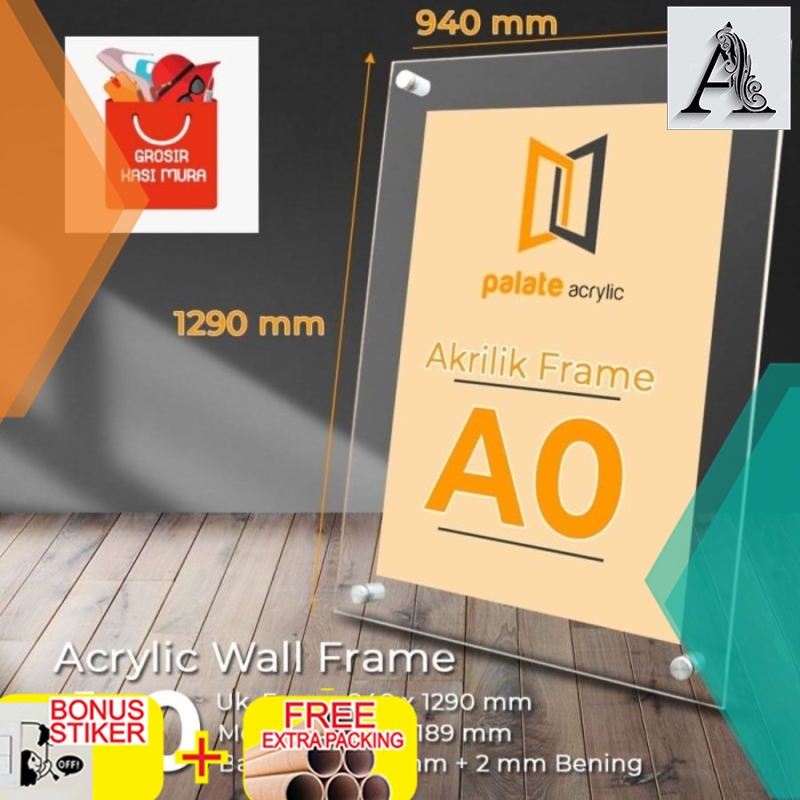

Promo AKRILIK FRAME A0 / ACRYLIC FRAME A0 2MM LANDSCAPE / PORTRAIT