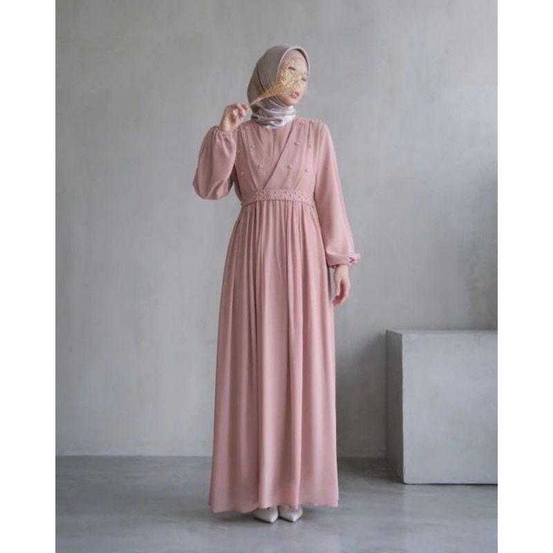 MUTIARA DRESS CERUTY FREE BELT / GAMIS BUSUI FRIENDLY / GAMIS KONDANGAN MEWAH / GAMIS TERMURAH DAN TERLARIS 2022