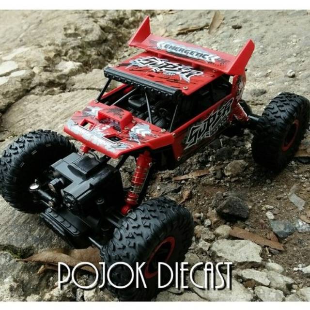 Mobil Remot 4WD ROCK CRAWLER OFFROAD 2.4Ghz Mainan RC Remote Control