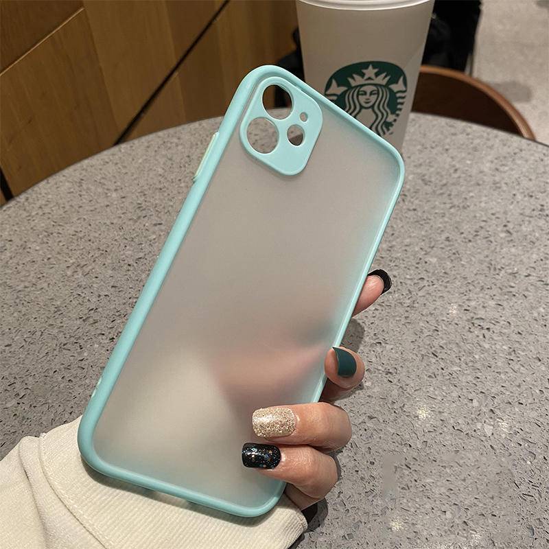 Casing Armor Shockproof Bahan Silikon PC Matte Mewah Untuk iPhone 13 12 Pro MAX 13