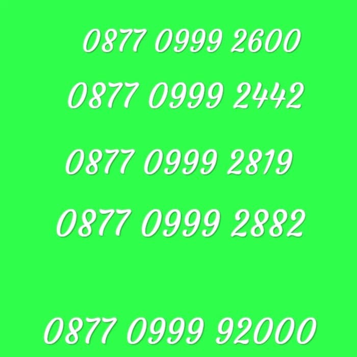 Nomor xl cantik murah 999