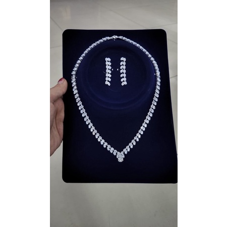 kalung pengantin+anting/kalung zycron