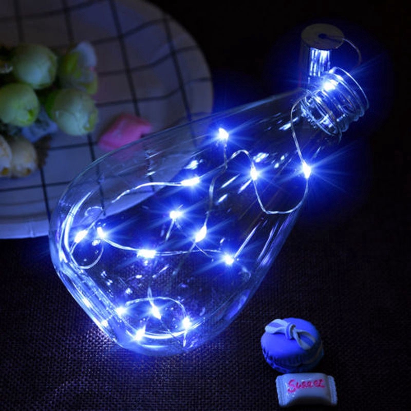 10/15/20 LED Cork Shaped Night Starry Fairy Light String Light Bottle Lamp Wine