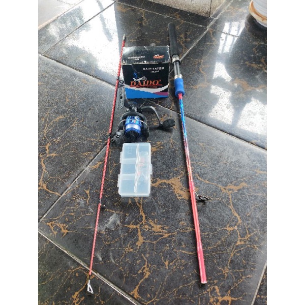 Terlaris  Set pancing katrol drag 8kg (gratis sticker)