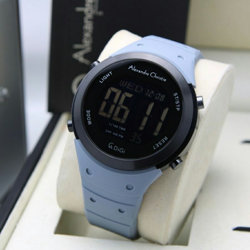 JAM TANGAN PRIA ALEXANDRE CHRISTIE AC 9350 DIGITAL RUBBER ORIGINAL