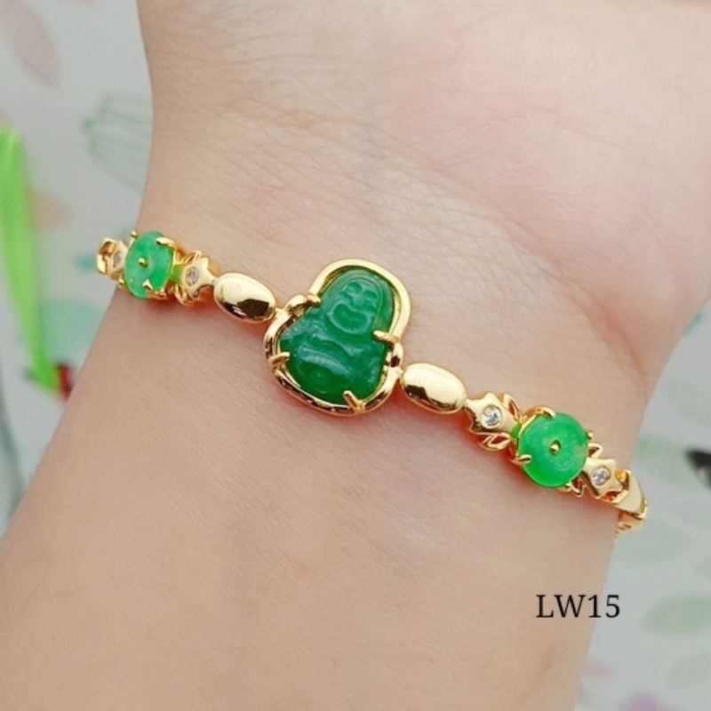 gelang giok lapis emas terbaru