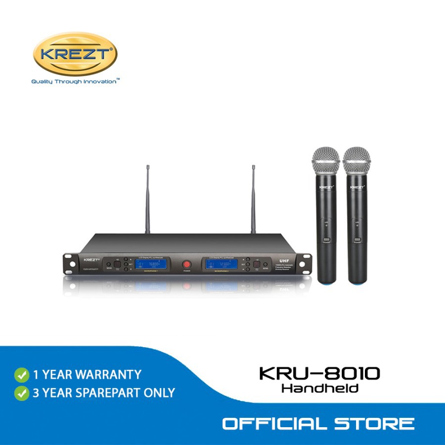 PROFESSIONAL WIRELESS MICROPHONE KREZT KRU 8010 HANDHELD