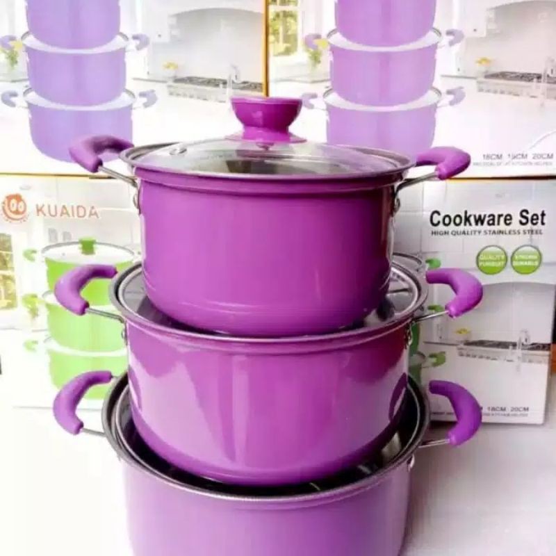 PANCI (COOKWARE) SET 3 IN 1 KUAIDA