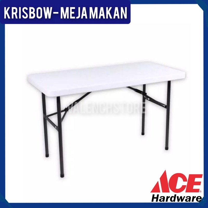 Meja makan / Krisbow meja makan lipat persegi panjang / meja makan lipat