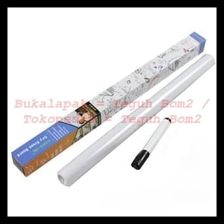 

Whiteboard Wall Sticker - Stiker Papan Tulis Putih 200Cm X 45Cm