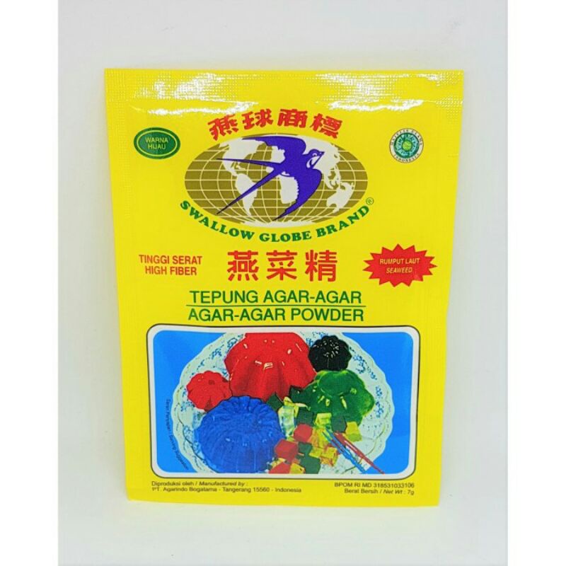 

Agar agar swallow 7gr ecer