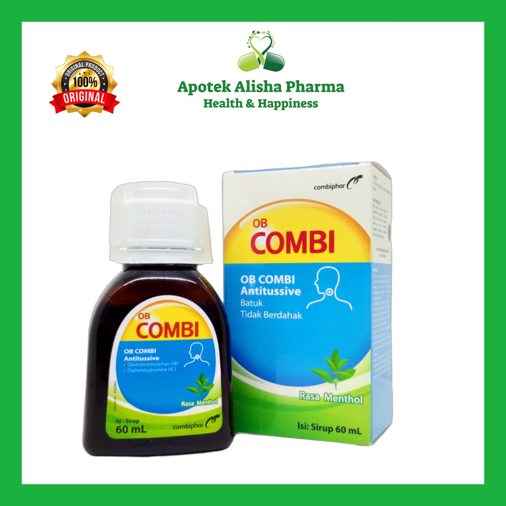 OB COMBI ANTITUSSIVE Syrup 60ml-OB Combi Sirup Obat Batuk Tidak Berdahak