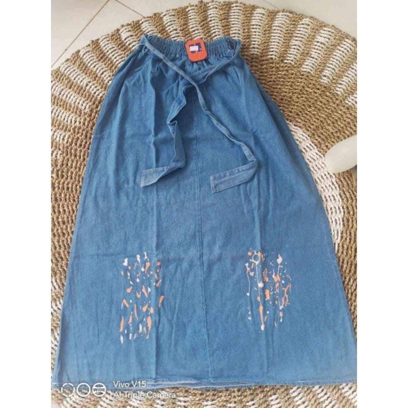 ROK WANITA JEANS JUMBO MURAH-3