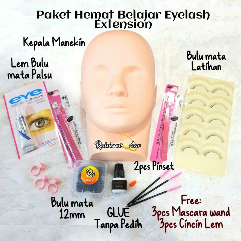 Paket Eyelash Extension / Paket Manekin Hemat