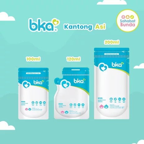 Kantong Asi Merk BKA 120ml isi 30pc - BKA Breastmilk Storage 120ml - Kantong Susu Ibu Menyusui