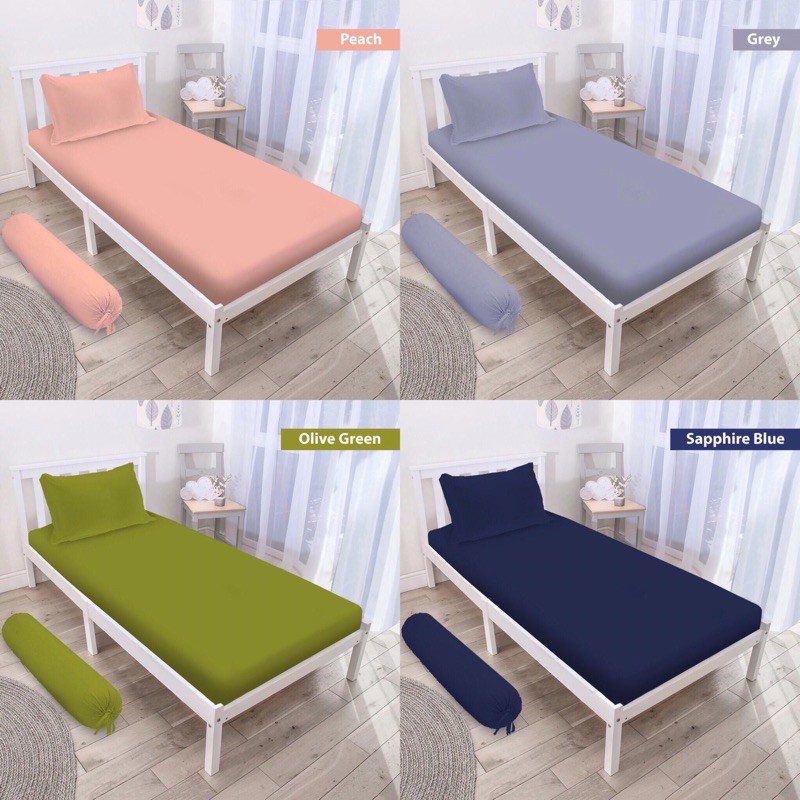Sprei Polos Murah / Sprei Polos Katun / Sprei polos aesthetic / Sprei untuk single bed / Sprei
