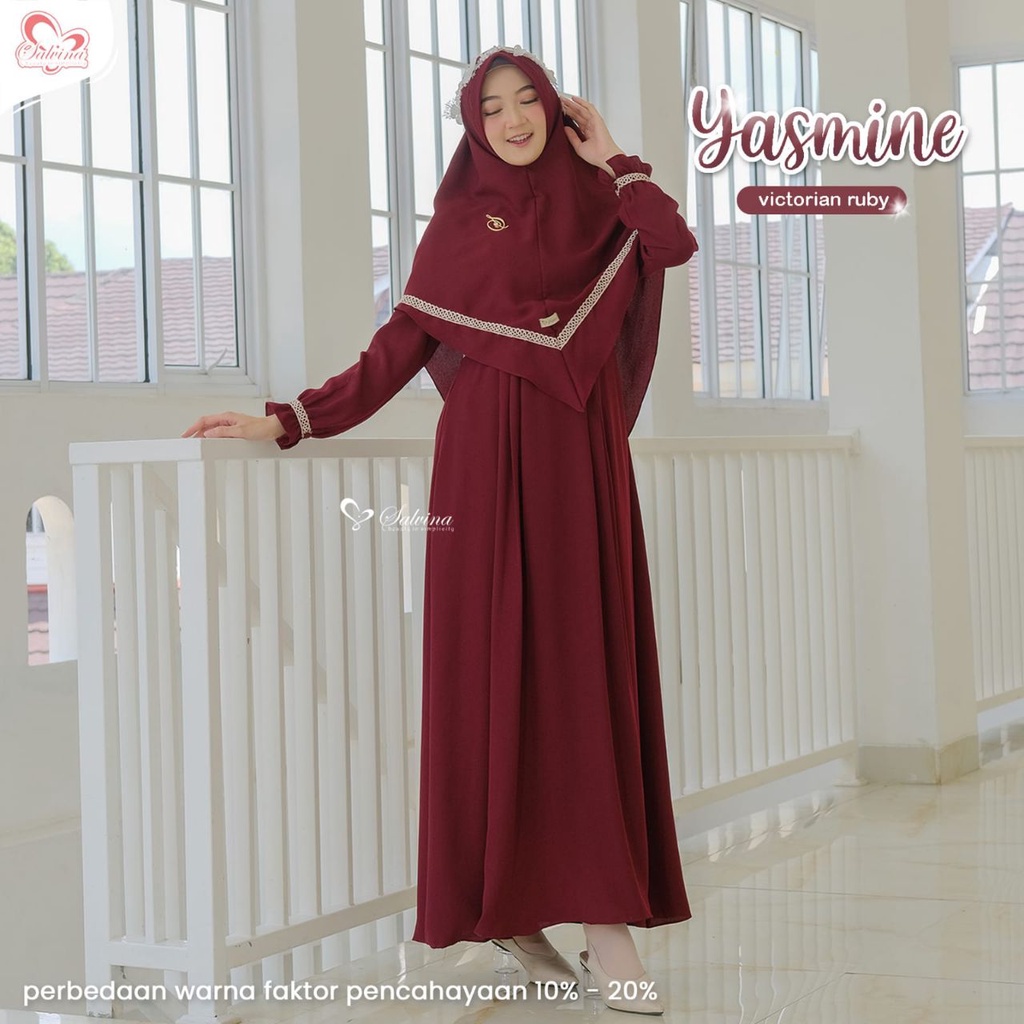 Baju Gamis Syari Baju Gamis Syari Polos Gamis Yasmin Victorian Rubby