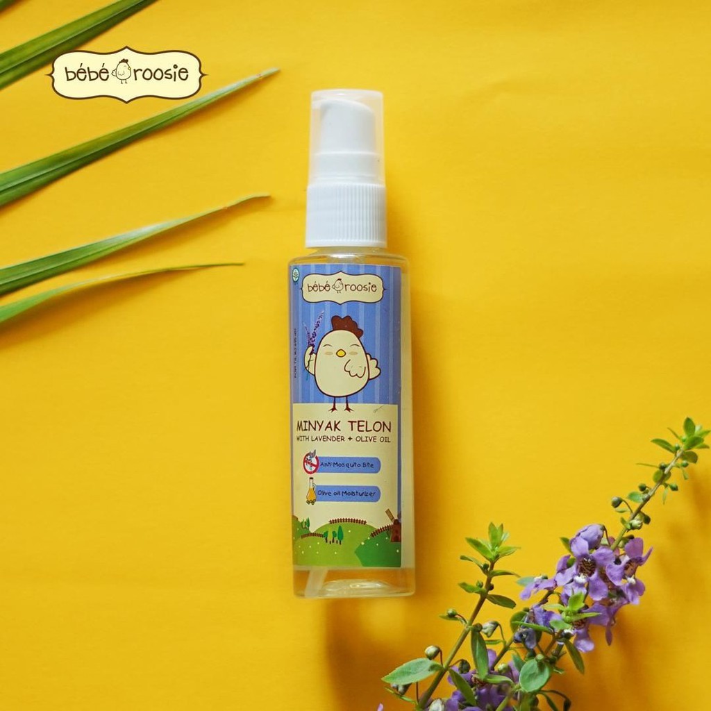 Bebe Roosie Telon Lavender Oil 60ml BEBE ROSIE Minyak Telon Spray with lavender+olive oil 60 ml