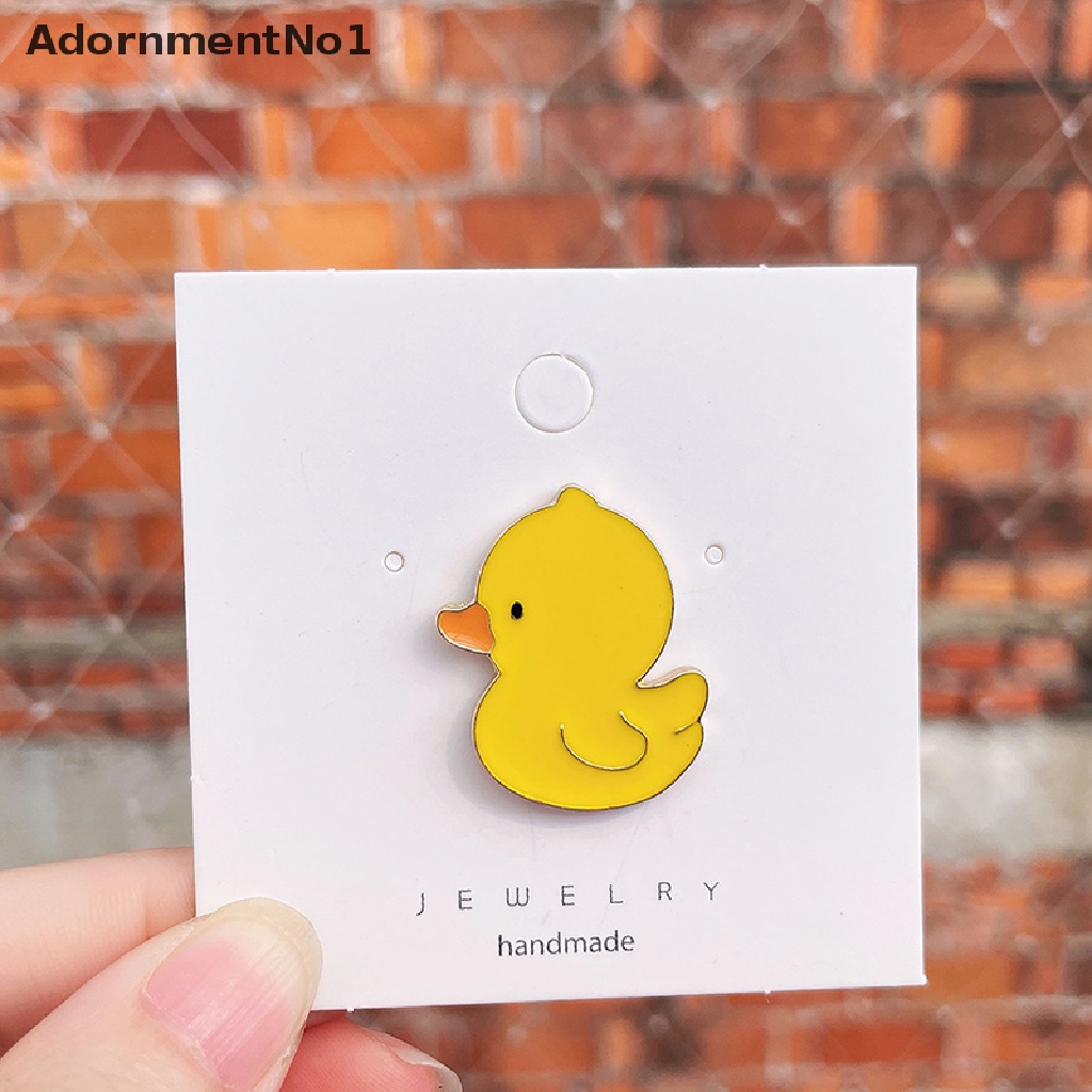 (AdornmentNo1) Bros Pin Enamel Desain Bebek Kuning Lucu