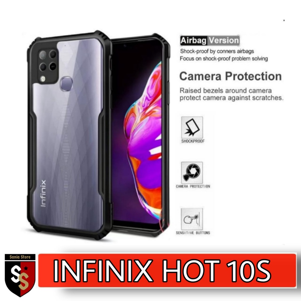 Case Infinix Hot 10S Camera Protection Premium Shockproof Transparan Hard Case INFINIX HOT 10S