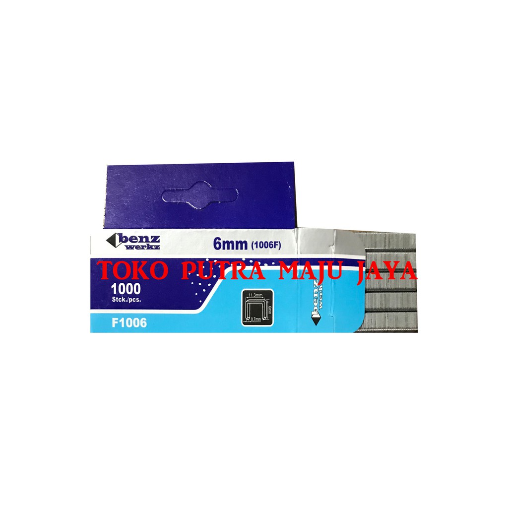 

Anak Hekter / Isi Staples Gun / Anak Staples 6mm x 1000pcs Benz