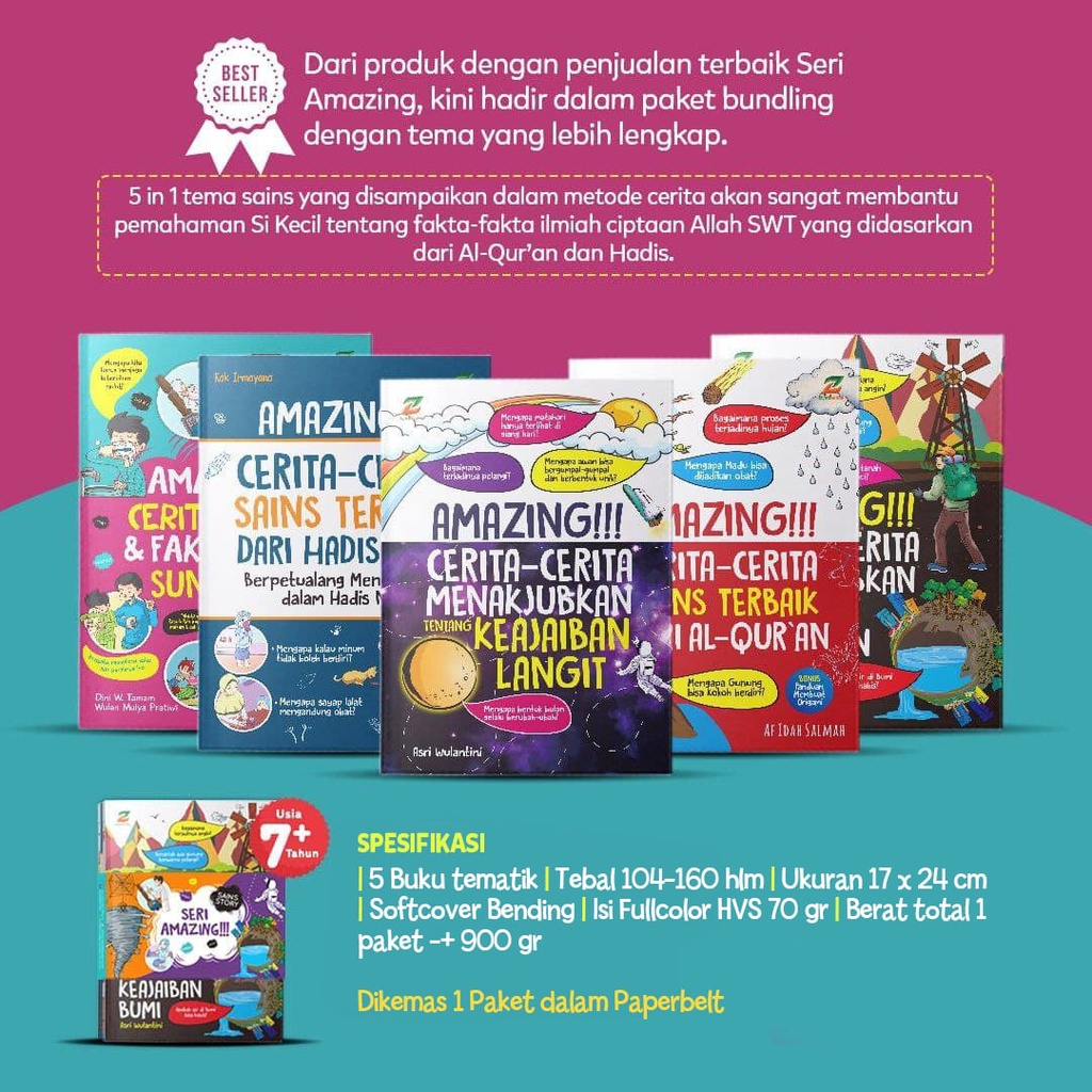 PAKET AMAZING ZIYAD BOOKS/BUKU SAINS ANAK