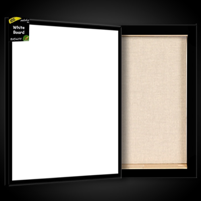 

White Board Melamin Papan Tulis Putih By Ravalio 80x130 cm