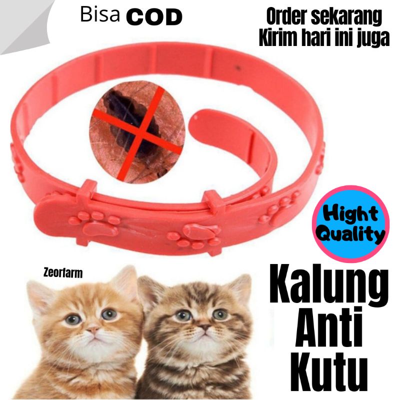 Natural Pest Control Collar Kalung Anti Kutu untuk Kucing Kelinci anjing zeorfarm