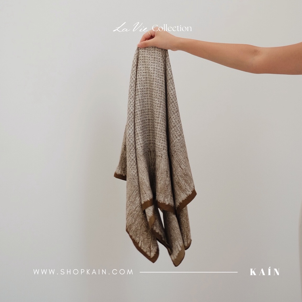 SHOPKAIN LAMINA scarf in Brun - LA VIE  Collection