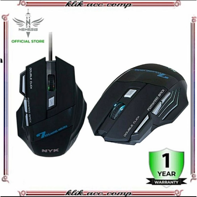 Mouse Gaming NYK G07 Gaming Mouse Turbo Fire / Mouse Gaming NYK G07 G 07 Gaming Mouse Nemesis RGB