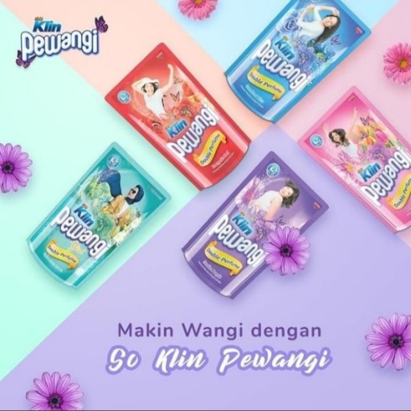 SO KLIN PEWANGI DOUBLE PARFUM 800ML / SOFTENER SO KLIN / PELEMBUT PAKAIAN