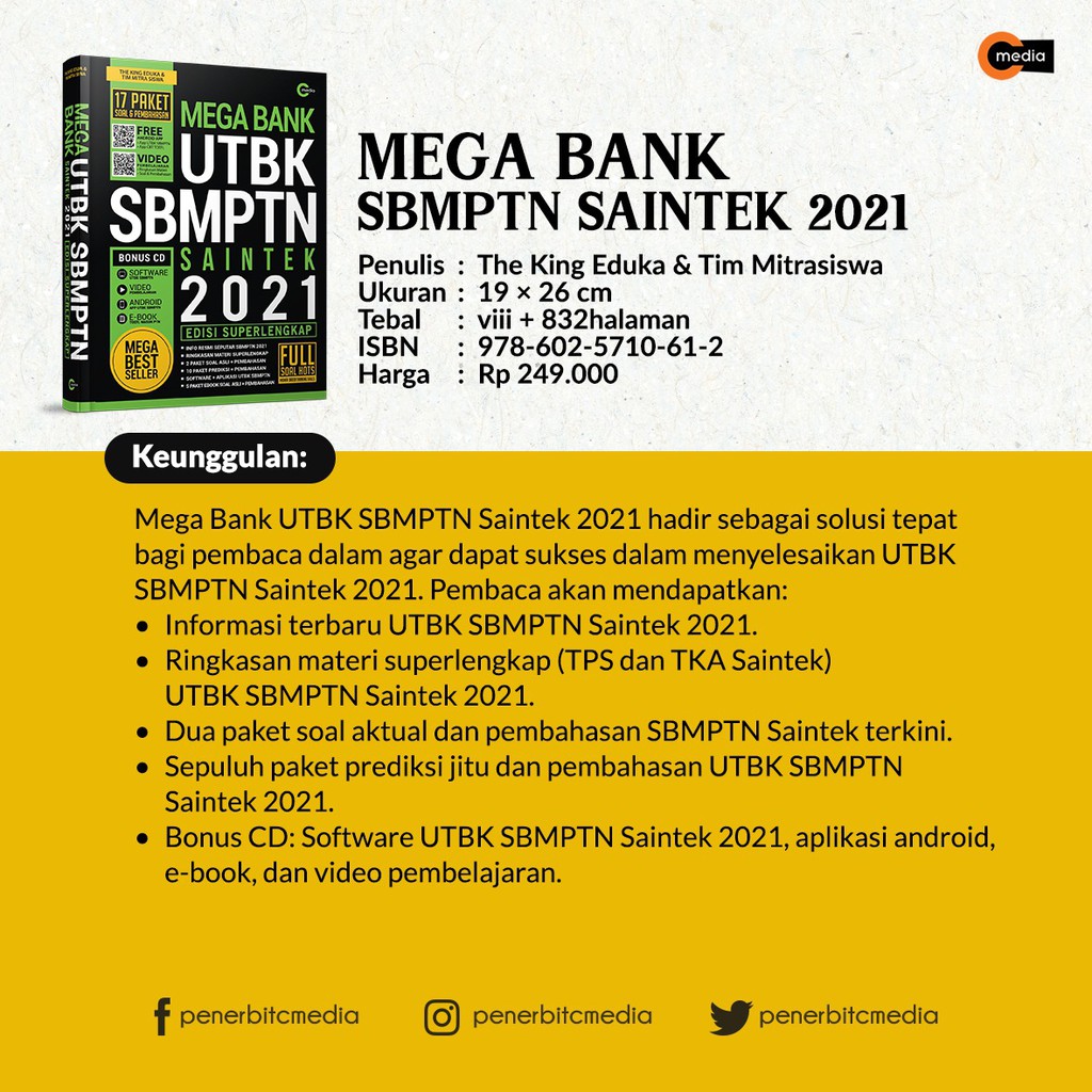 Mega Bank UTBK SBMPTN 2021 Edisi Superlengkap by The King Eduka