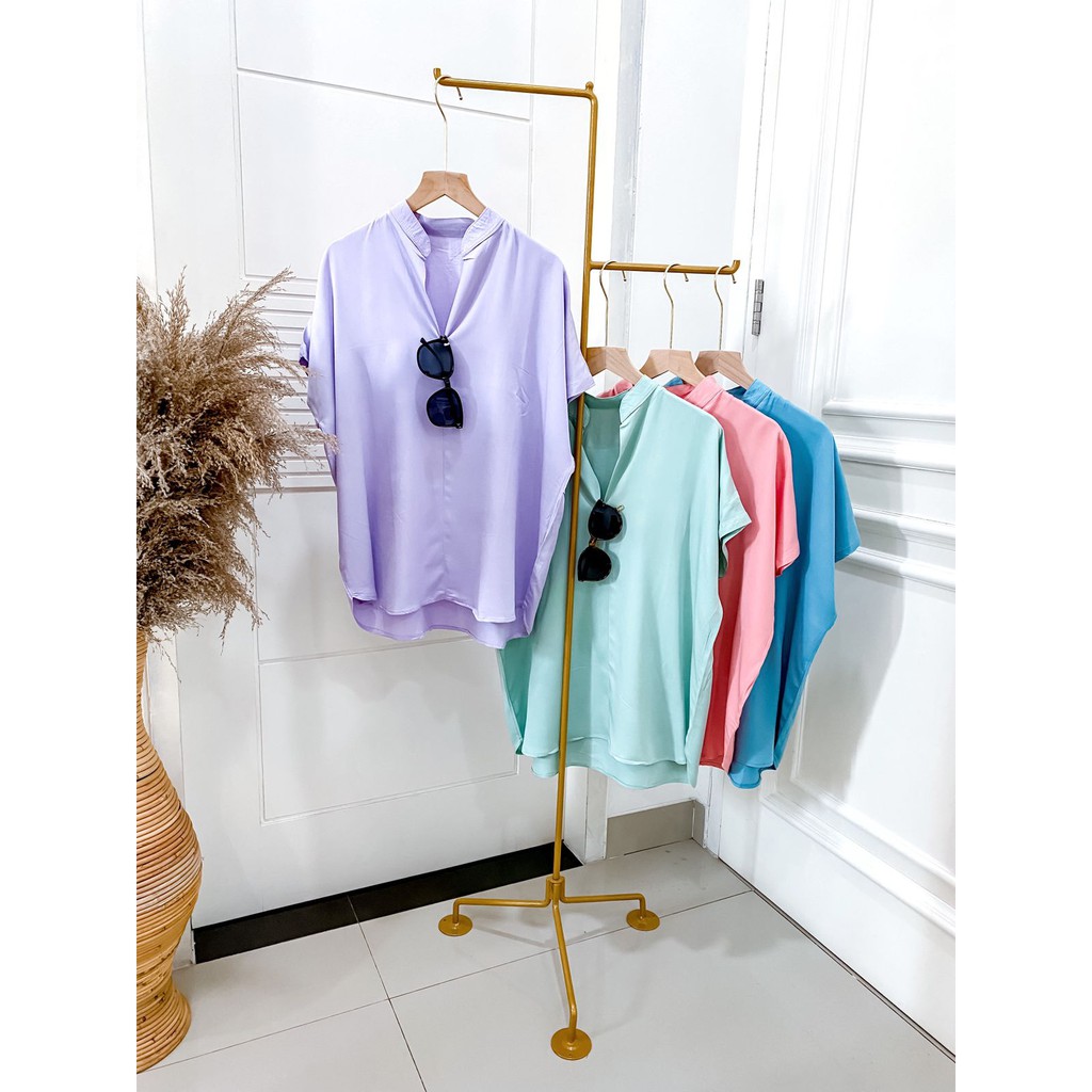 Double Lucky / Basic Twill / Atasan Rayon / Baju Atasan Wanita / All Size-5