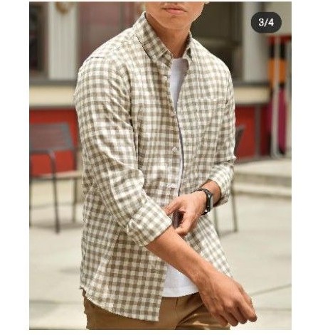 kemeja preppstudio milles brown