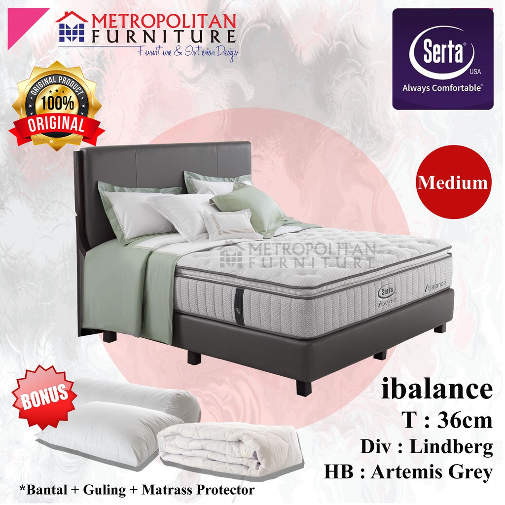 Springbed SERTA iBalance FULL SET Kasur Spring bed Matras