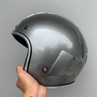 Helm Robot Bogo Cakil Glossy Fino List Chrome Crome Krum Krom add Mika Visor Buble Bubble