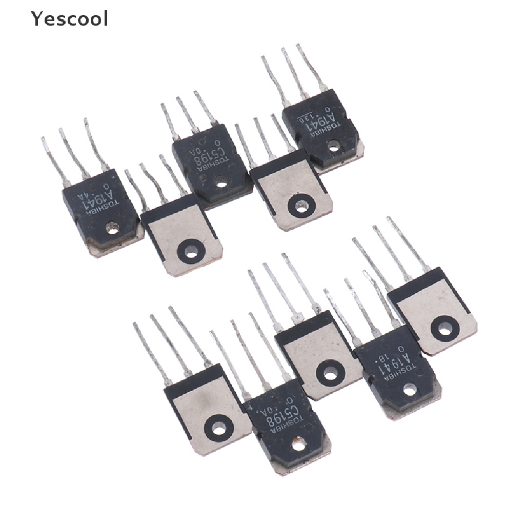 Yescool 10PCS 5 Pasang Transistor 2SC5198 2SA1941 TO3P TO-3P