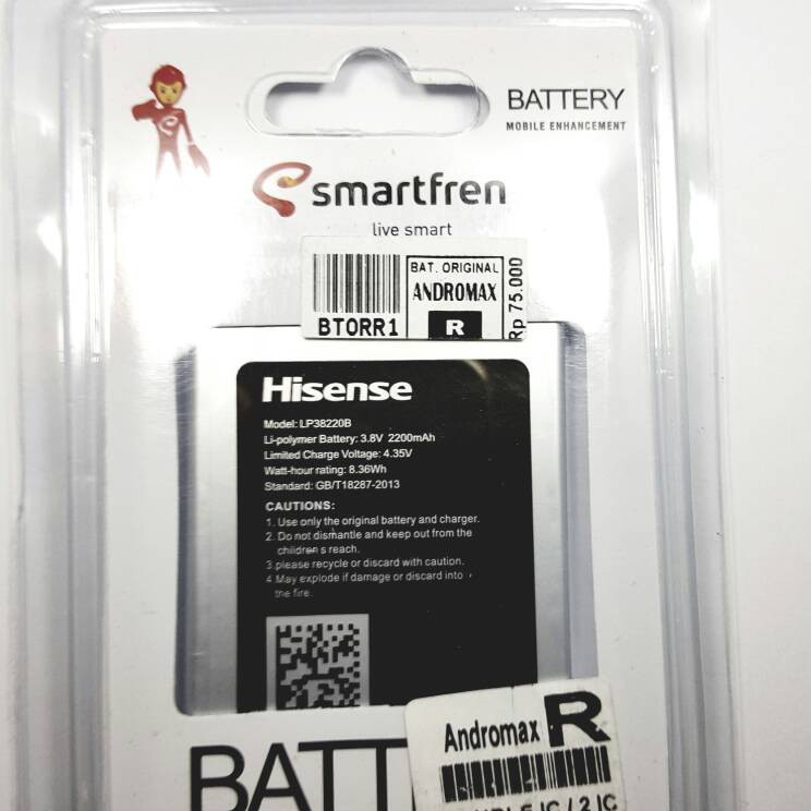 Baterai Batre Andromax R 4G LTE LP 38220 Double Power Smartfren Original