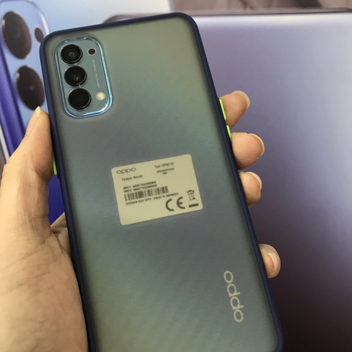 PREMIUM HYBRID CASE BLACK DOVE ANTI PECAH FOR OPPO RENO 4