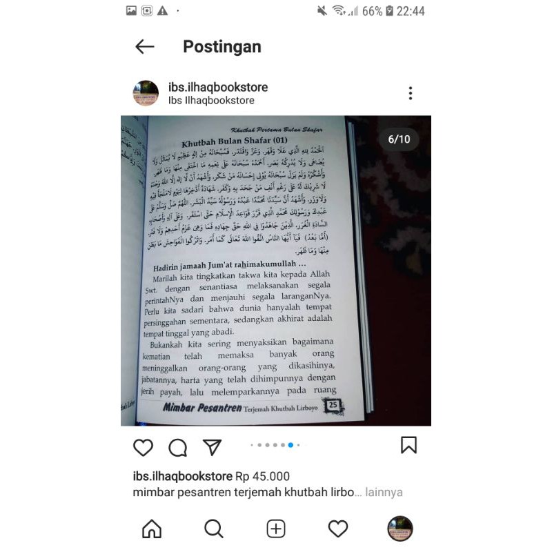 mimbar pesantren terjemah khutbah lirboyo versi bahasa indonesia