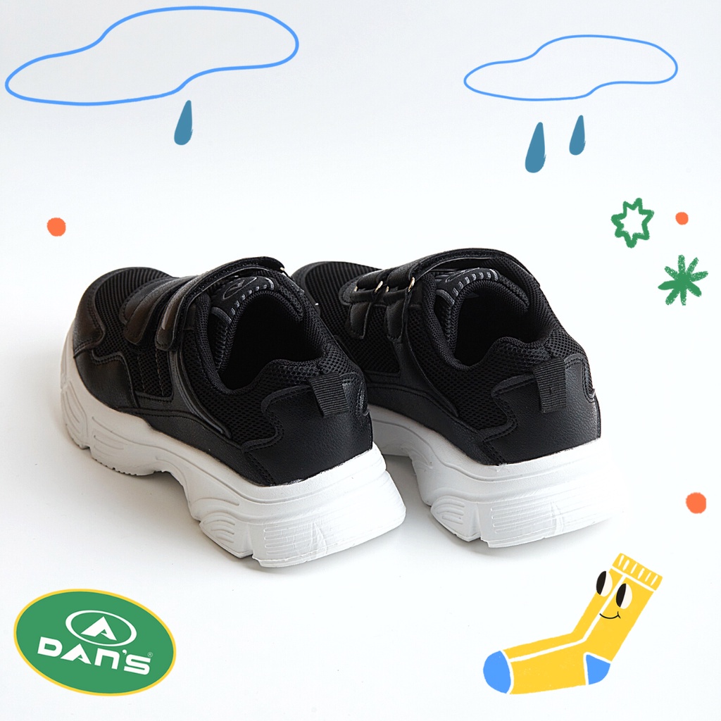 Dans Taven Sepatu Sneakers Anak Laki-Laki - Black White