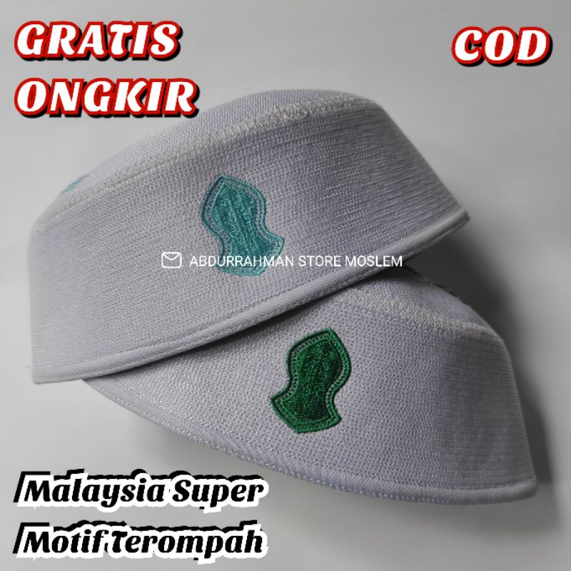 PECI MALAYSIA TEROMPAH NABI SUPER/KOPIAH MALAYSIA TEROMPAH/SONGKOK/KUPIAH/KOPYAH LOGO TEROMPAH