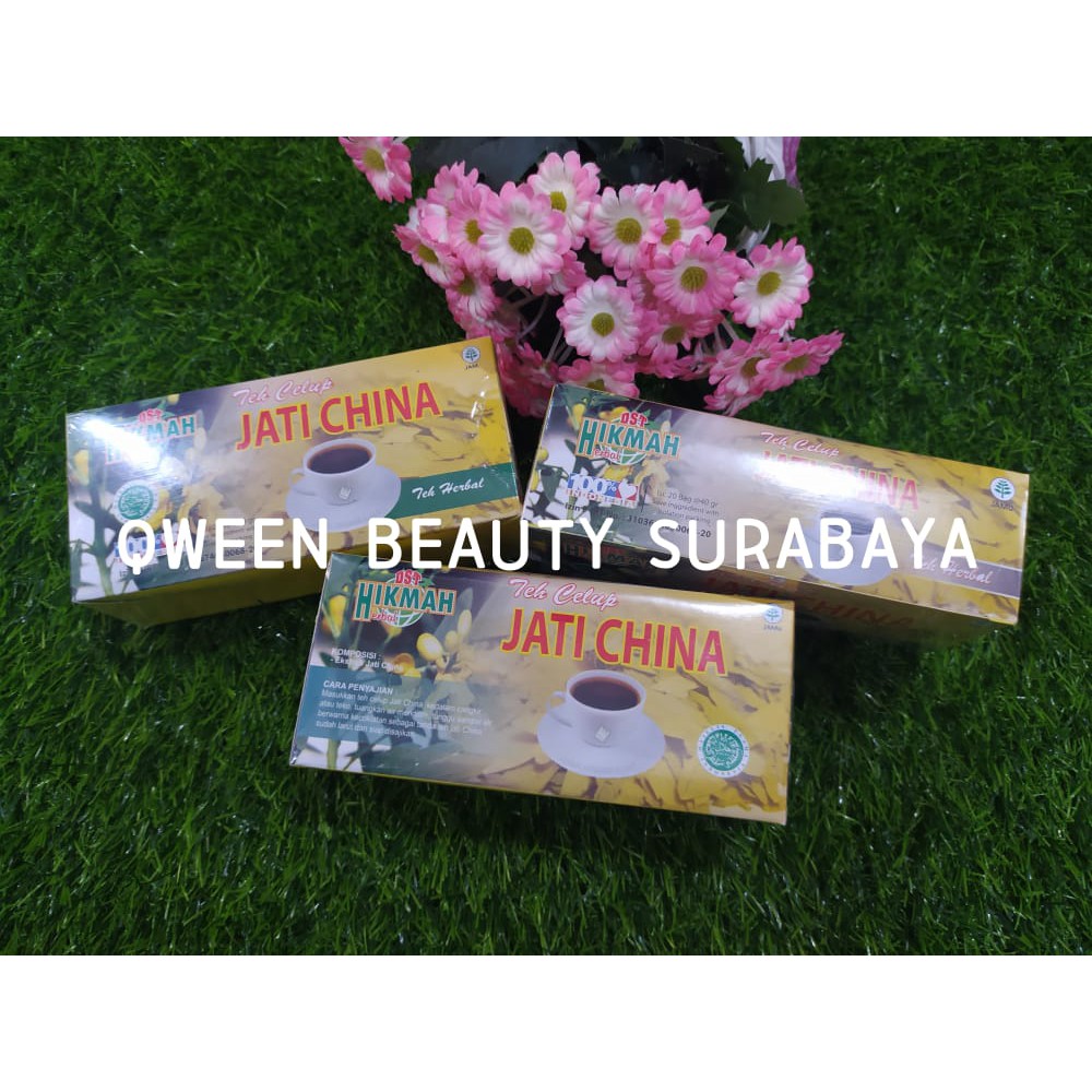 

Teh Celup Daun Jati Cina Hikmah / Daun Insulin / kulit manggis / rosella / daun sirsak