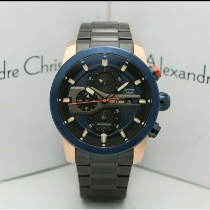 JAM PRIA ALEXANDRE CHRISTIE AC 6559 ORIGINAL BLACK BLUE ROSEGOLD