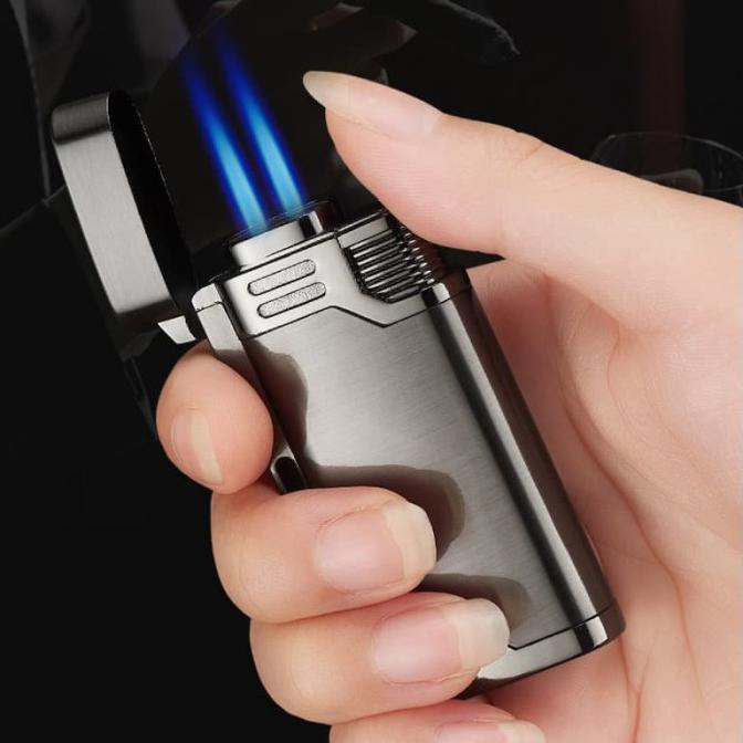 Premium Product Korek Api Gas Lighter Double Jet Torch - Paling Diminati