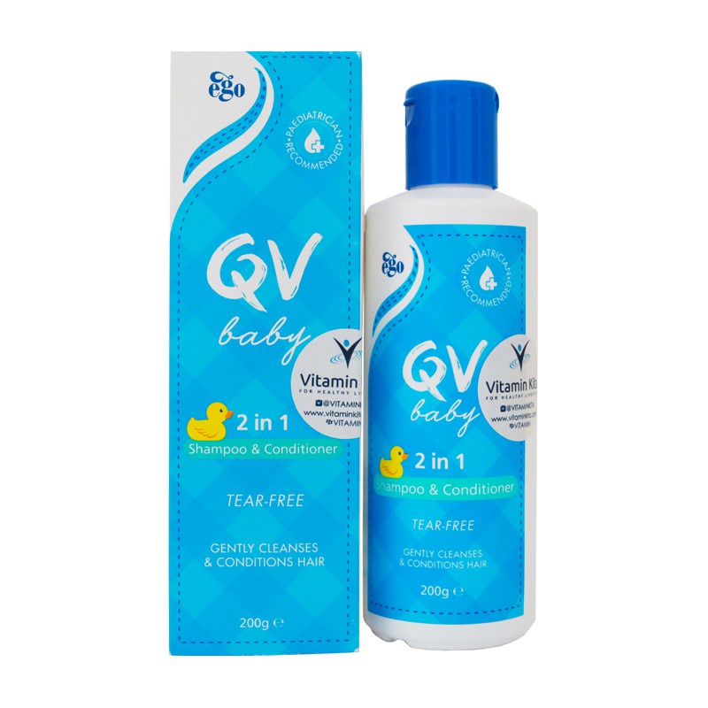 QV BABY 2IN1 SHP&amp;CONDI 200G/ QV SHAMPOO SABUN MANDI BAYI 200G