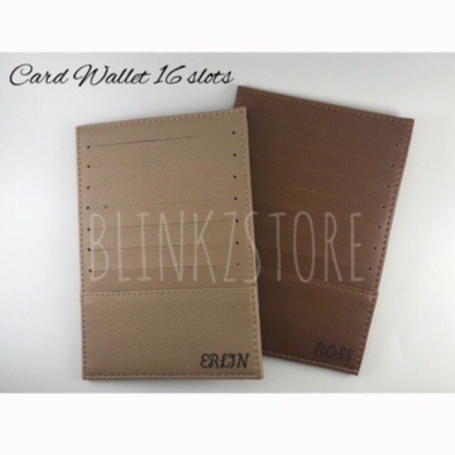 Card Holder 16 slot Saffiano Leather