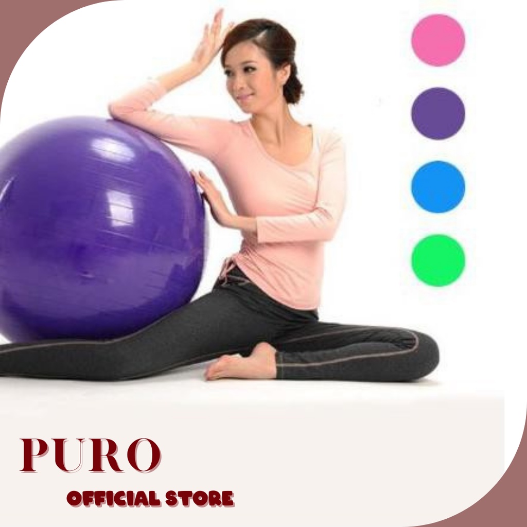 Gymball Fitness Bola Yoga 75cm Bahan Tebal Lebih Elastis / Gym Ball Ibu hamil