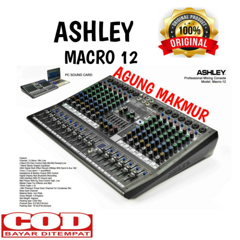 Mixer Audio Ashley Macro 12 Original