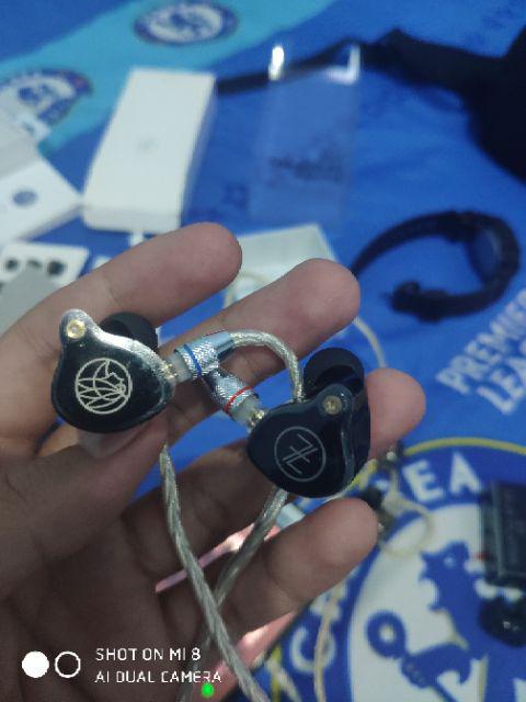 [Bayar Di Tempat]KZ ZST/ES3/ED12 Kabel 2 Pin Lapis Silver 